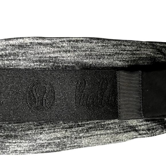 Women's Lululemon Luxtreme Reversible Training Headband Sweatband Black Gray OS - Picture 2 of 4